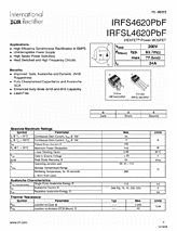 DataSheet IRFSL4620PbF pdf